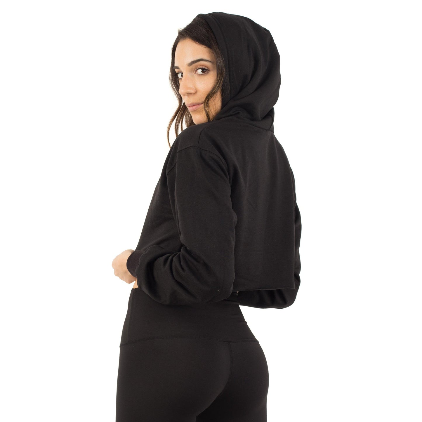 6036 - Women's Cropped Fleece Hoodie-3