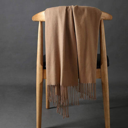Womens Thick Soft Pashmina Shawl Wrap Scarf Warm Solid Color Stole