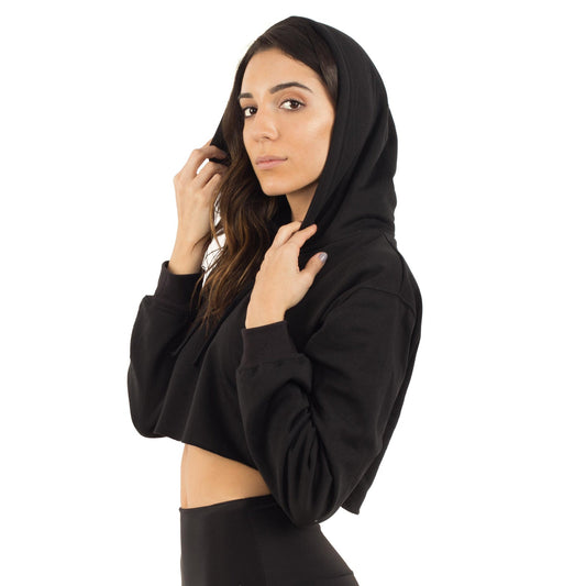 6036 - Women's Cropped Fleece Hoodie-0